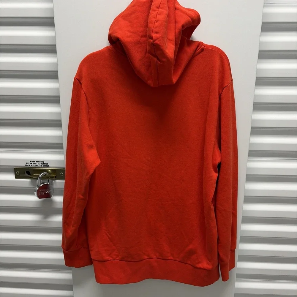 Gosha Rubchinskiy x Adidas 2017 red hoodie hooded top pullover big logo men's XL
